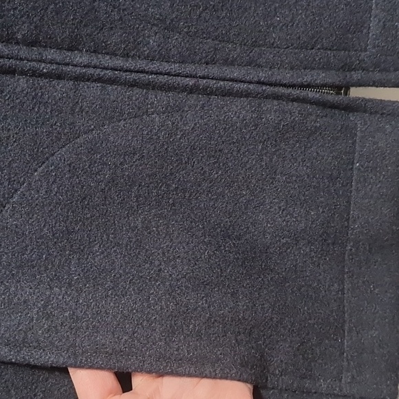 🟡Utex Navy blue Wool Coat - Picture 3 of 8